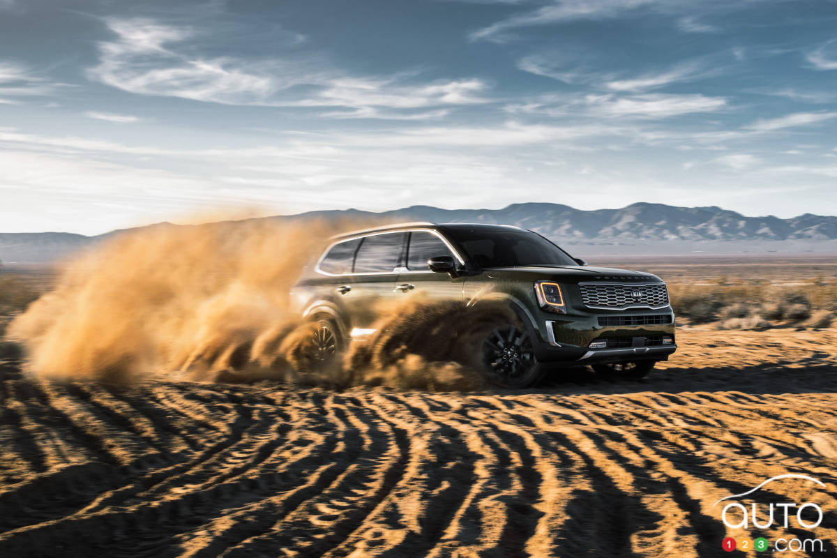 Kia Telluride, trois quarts avant